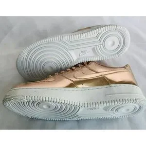 12.5 MEN\'S NIKE AIR FORCE ONE AF1 BRONZE / WHITE CQ6566-900 SNEAKERS Nike | Shoes | 25 Mens Nike Air Force One Af1 Bronze White  main image 4